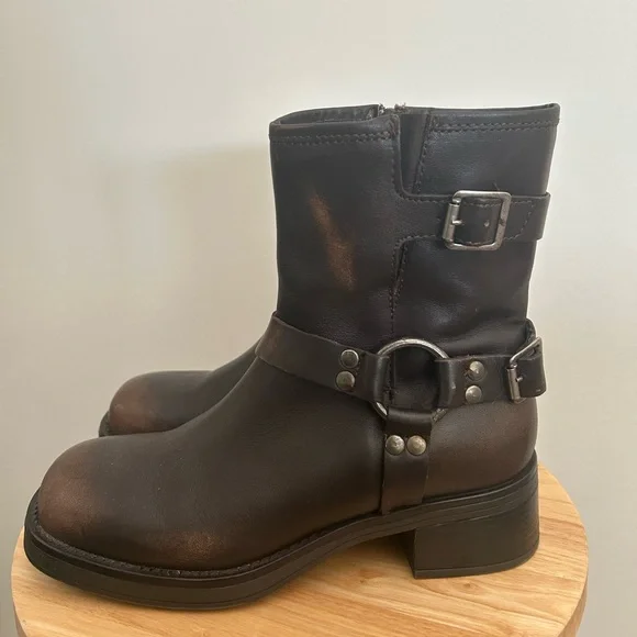 Steve Madden Brown Brixton Boots - Picture 1 of 8